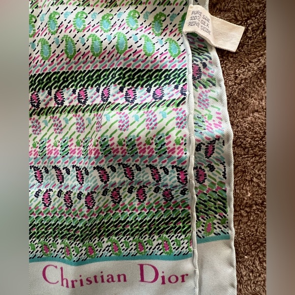 Vintage Christian Dior Silk Scarf - Picture 4 of 10
